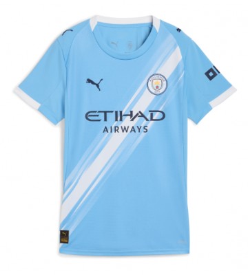 Manchester City Jeremy Doku #11 Hjemmebanetrøje Dame 2025-26 Kortærmet